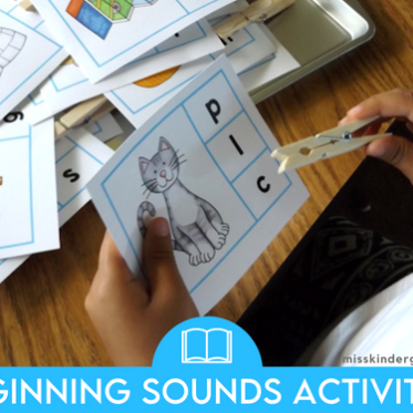 Beginning Sounds Worksheets and Activities