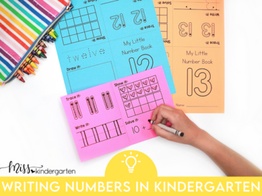 Writing Numbers in Kindergarten