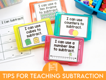 Tips for Teaching Subtraction in Kindergarten