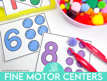 Fine Motor Centers for Kindergarten