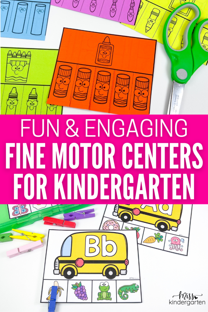 Fun and engaging fine motor centers for kindergarten