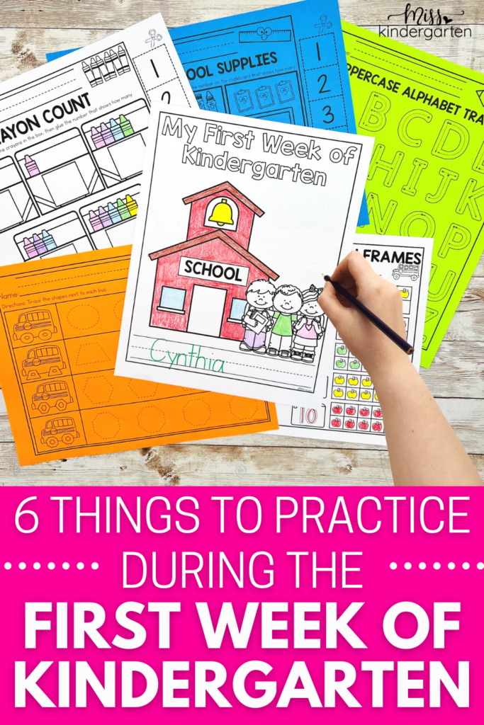 6 things to practice during the first week of kindergarten