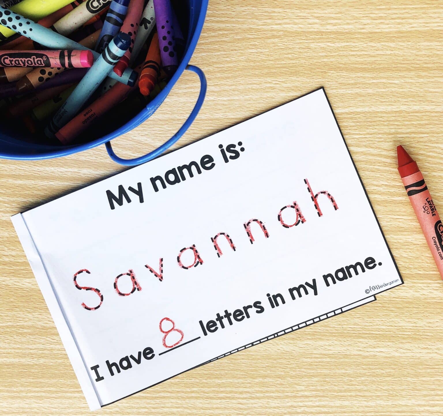7 Tips for Kindergarten Name Writing Practice - Miss Kindergarten