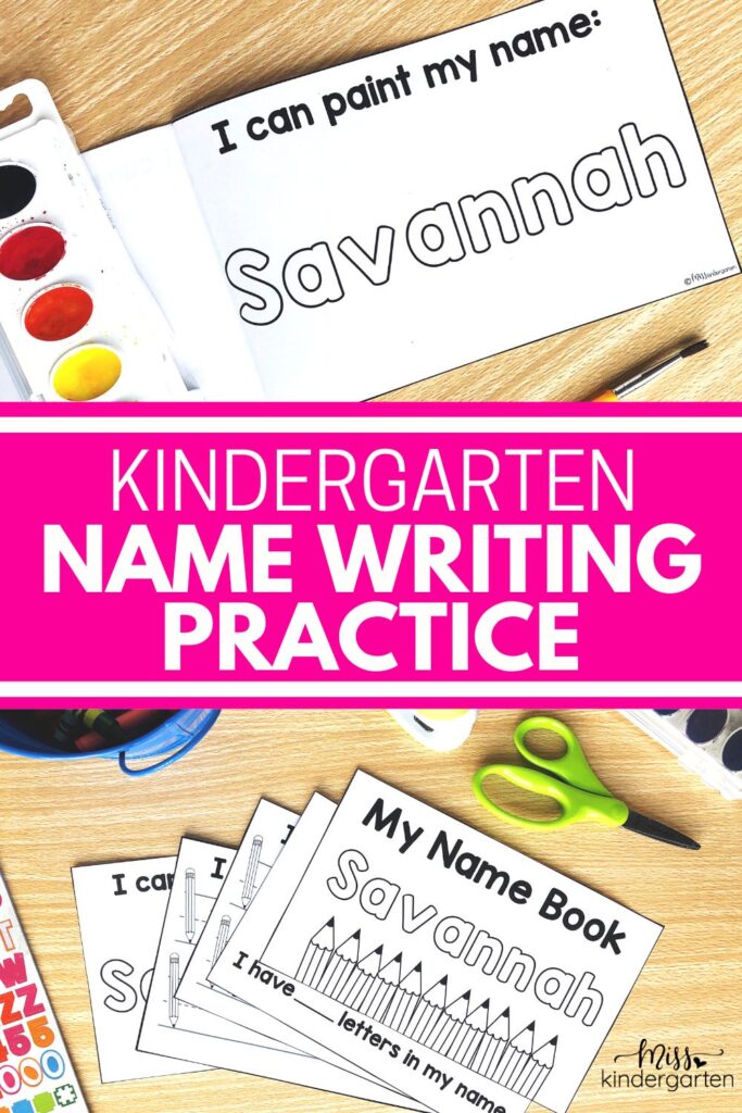 Kindergarten Name Writing Practice