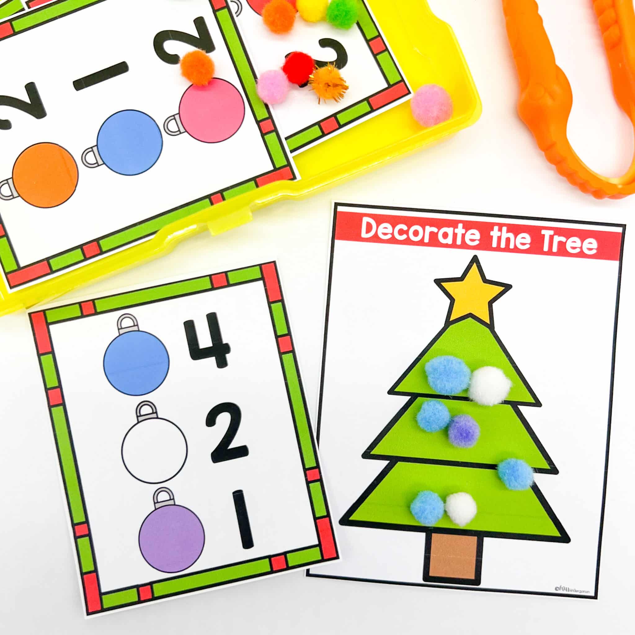 Winter Fine Motor Centers for Kindergarten - Miss Kindergarten