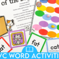 CVC Word Activities for Kindergarten Intervention