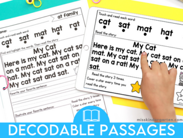 Engaging Decodable Passages for Kindergarten