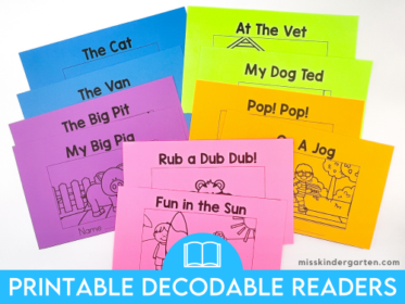 Tips for Using Printable Decodable Readers in Kindergarten