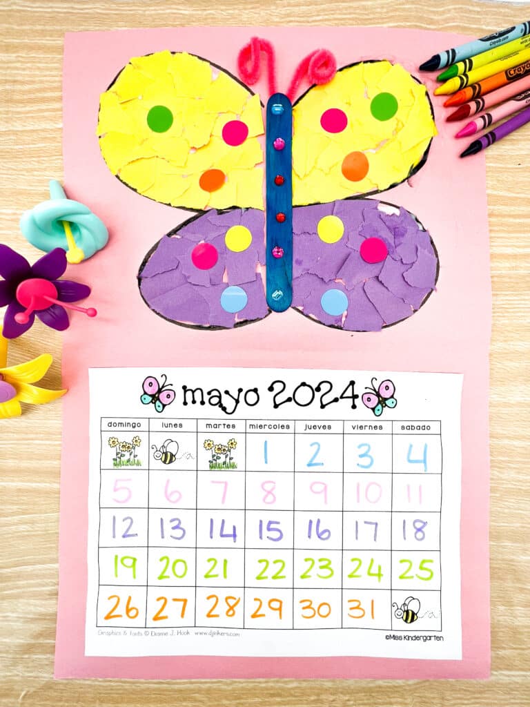 Spanish calendar for May 2024