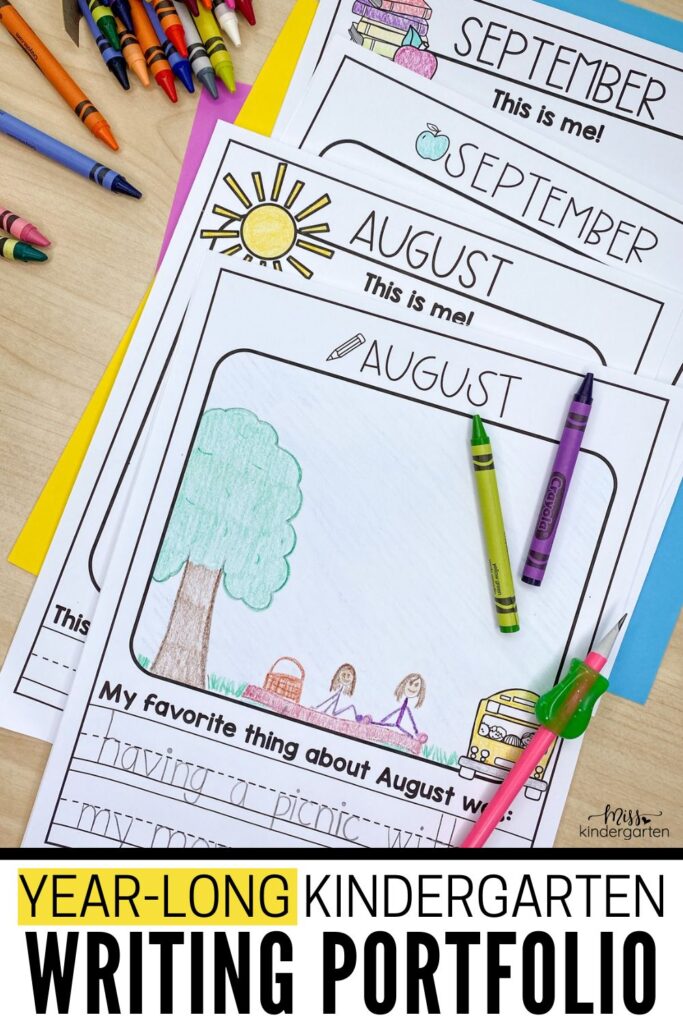 kindergarten writing journal cover