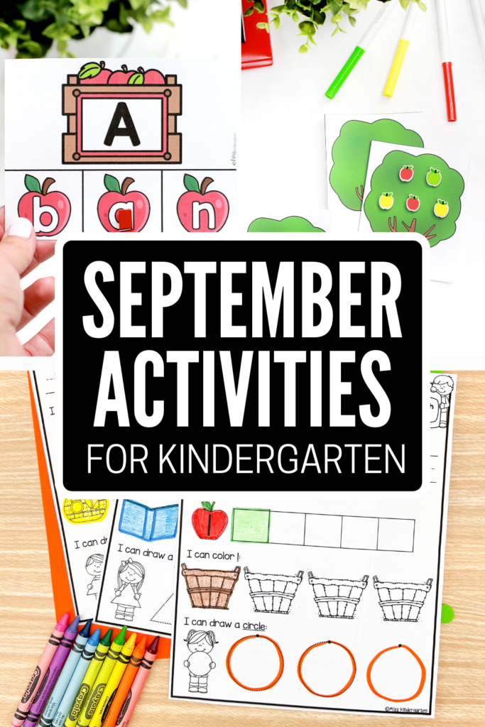 September activities for kindergarten