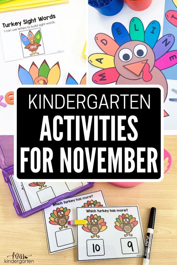 Kindergarten Activities for November
