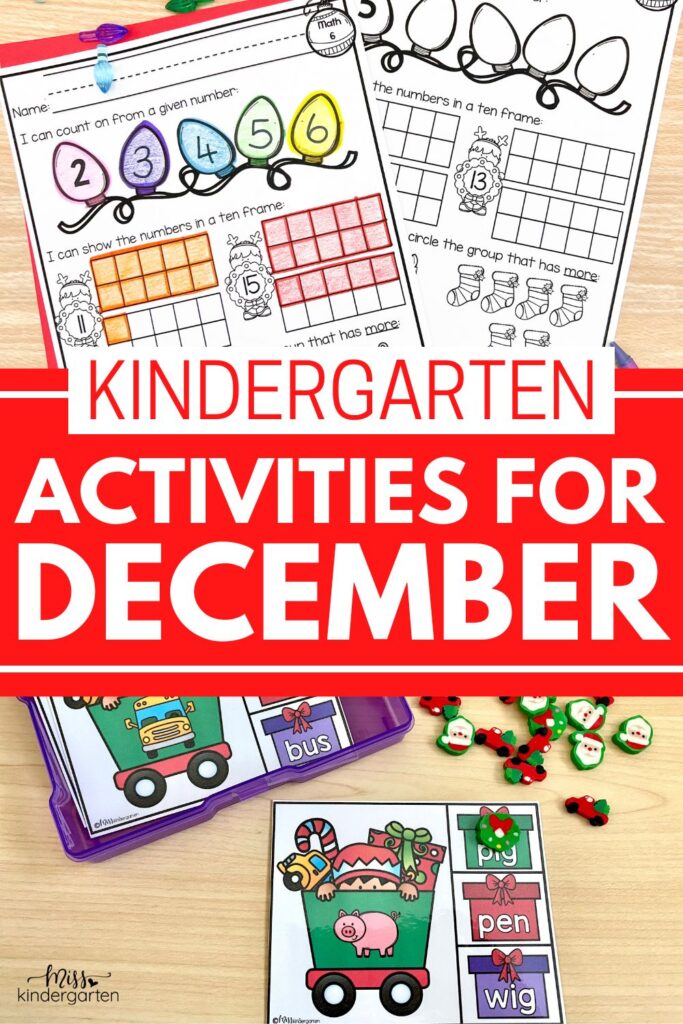 Kindergarten activities for December
