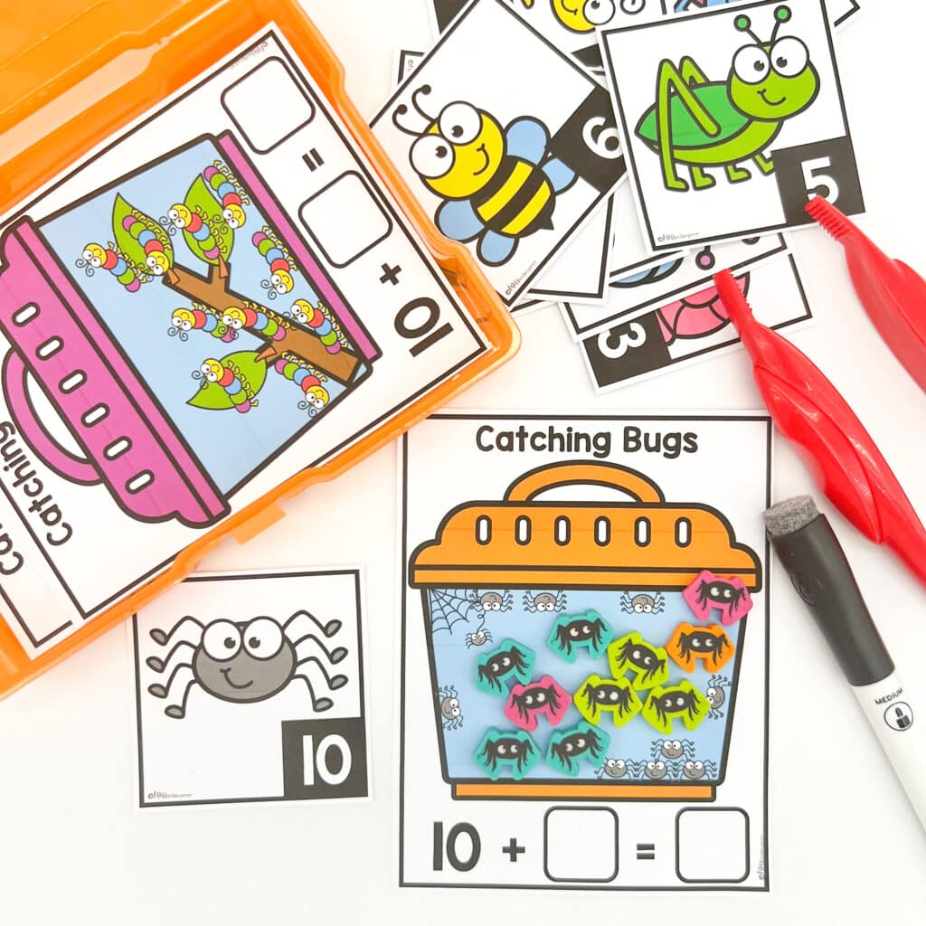 Bug Catching Task Cards