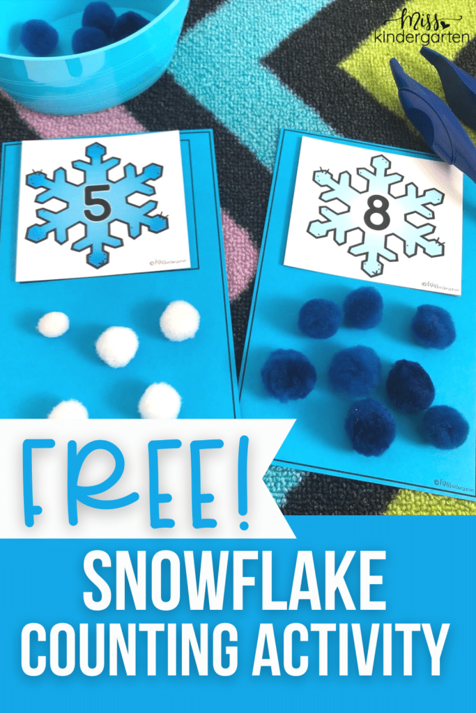 Free Snowflake Counting Activity