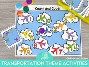Transportation Theme Activities for Preschool - Miss Kindergarten
