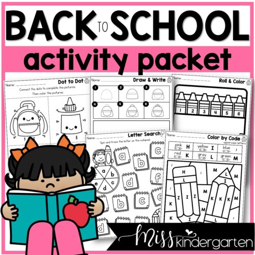 back to school activity pack