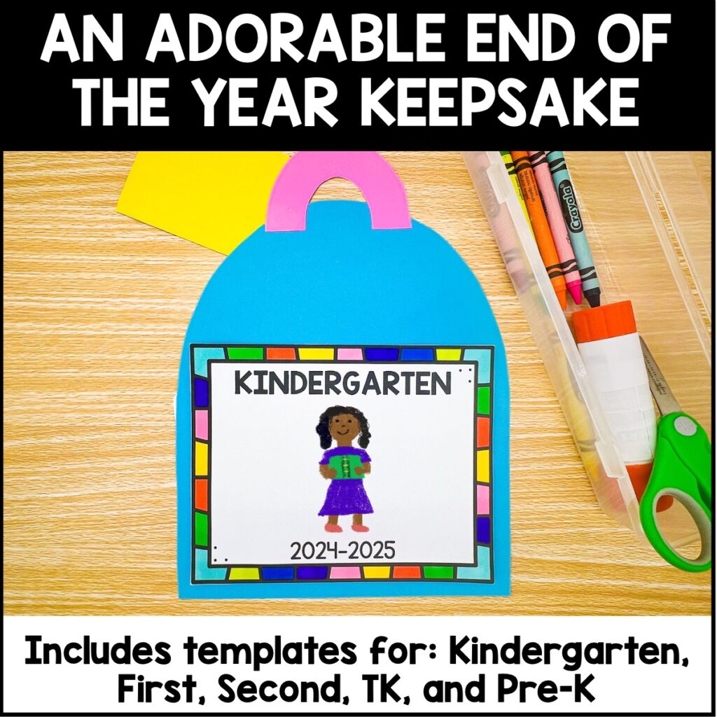 End of the Year Memory Backpack Craft - Miss Kindergarten