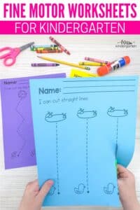 Fine Motor Worksheets for Kindergarten - Miss Kindergarten