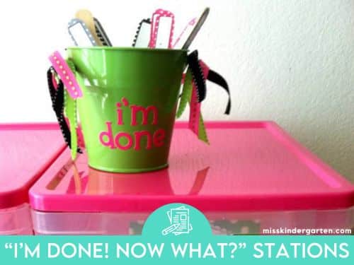 "I'm Done! Now What?" Stations
