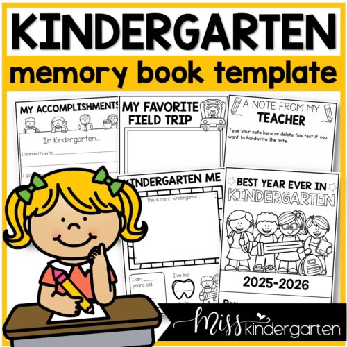 kindergarten memory book