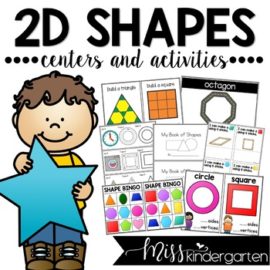 2D and 3D Shapes Worksheets Freebie - Miss Kindergarten