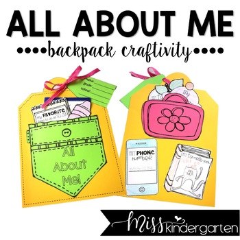 all about me backpack craft