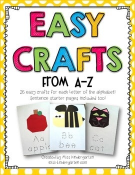 These easy crafts are the perfect addition to your alphabet lessons. 