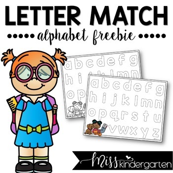 free alphabet letter matching mat