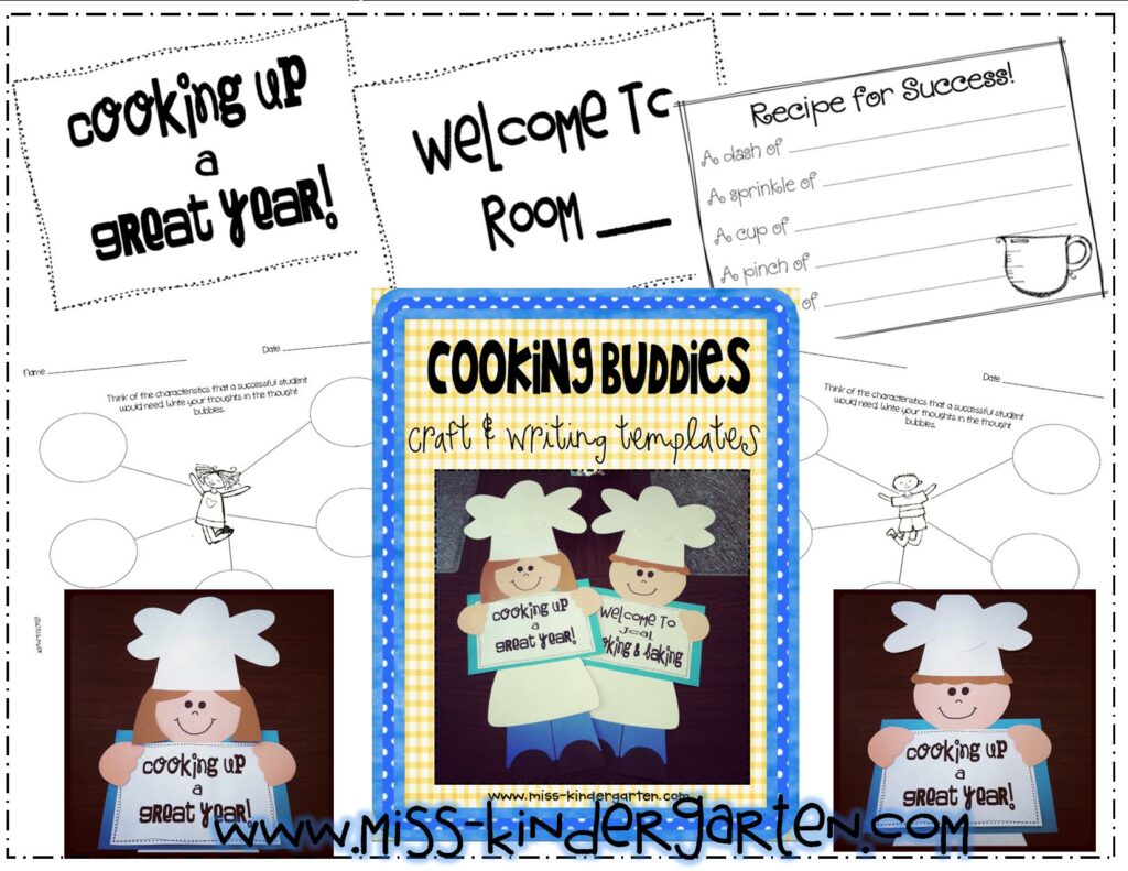 Cooking buddies craft and activity.