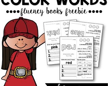 Color Word Sight Words Fluency Books
