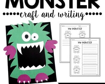 Halloween Craft Monster Craft and Writing