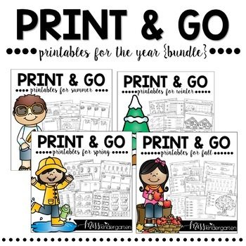 Print and Go! {Printables for the YEAR bundle}