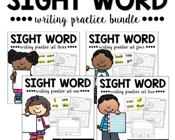 Sight Words for Kindergarten Year Long Bundle