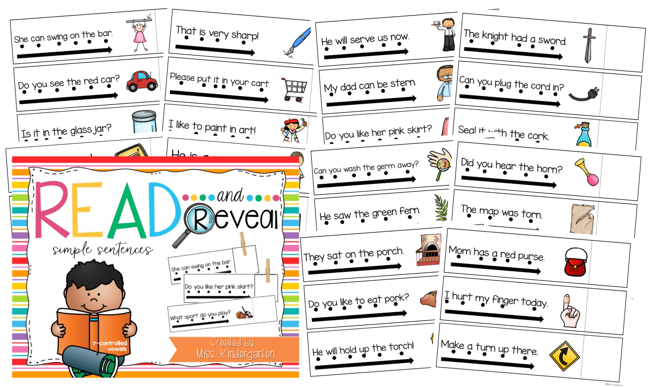 simple-sentences-sight-word-sentences-with-r-controlled-vowels-miss-kindergarten