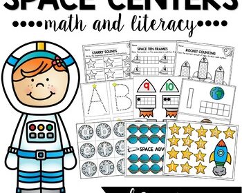 Space Theme Centers for Math and Literacy