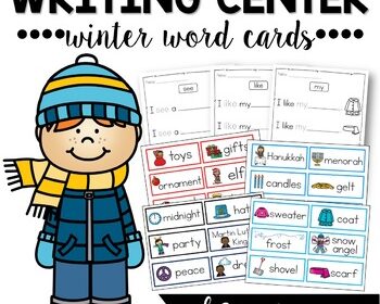 Writing Center Winter Word Cards