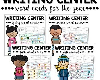 Kindergarten Writing Center for the Year