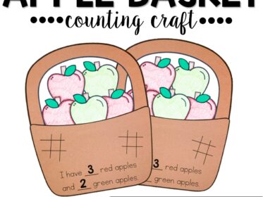 Apple Basket Counting Craft