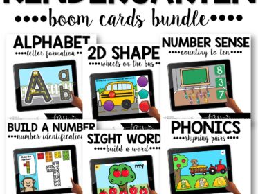 Kindergarten Boom Cards™ Year Long Bundle