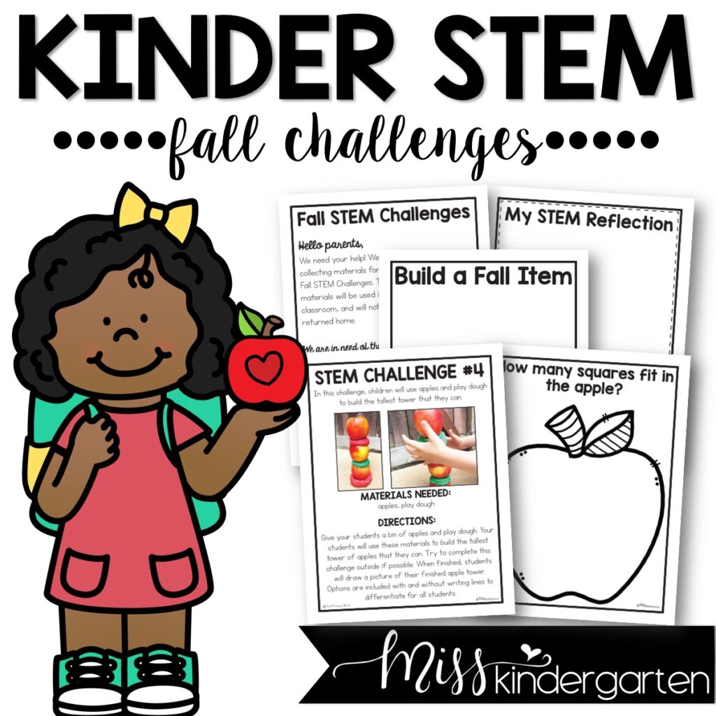 Kindergarten STEM activities that are perfect for the fall