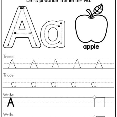 Alphabet Tracing Worksheets Alphabet Practice - Miss Kindergarten