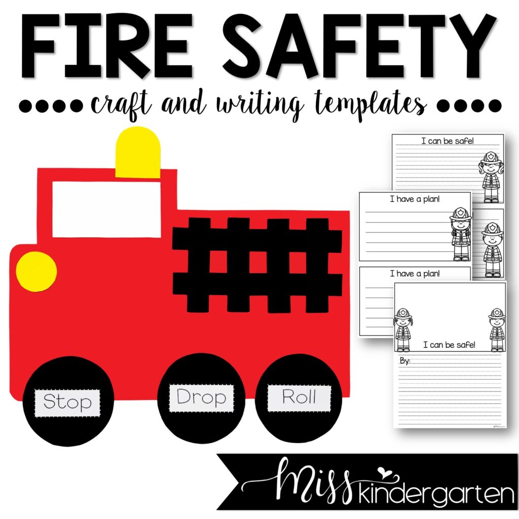 Fire Safety Craft and Writing Templates