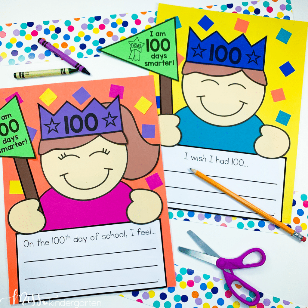 100th-day-of-school-craft-writing-activity-miss-kindergarten