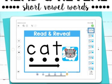 CVC Words Read and Reveal for Google Slides™ and Seesaw™