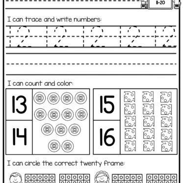 Teen Numbers Worksheets - Miss Kindergarten