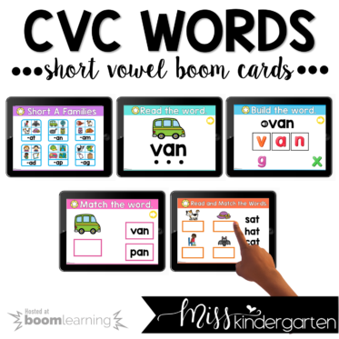 CVC Boom Cards™ | Short Vowel Practice Activity BUNDLE