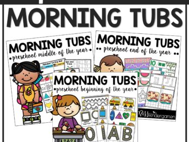 Preschool Morning Work Tubs PreK Activities