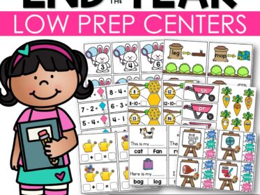 Low Prep End of the Year Centers | Math and Literacy