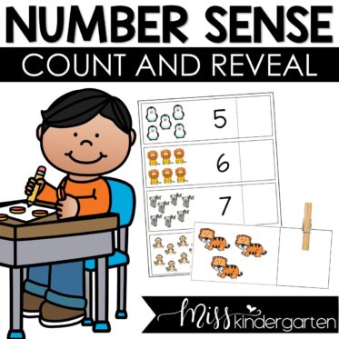Kindergarten Counting Center Count and Reveal